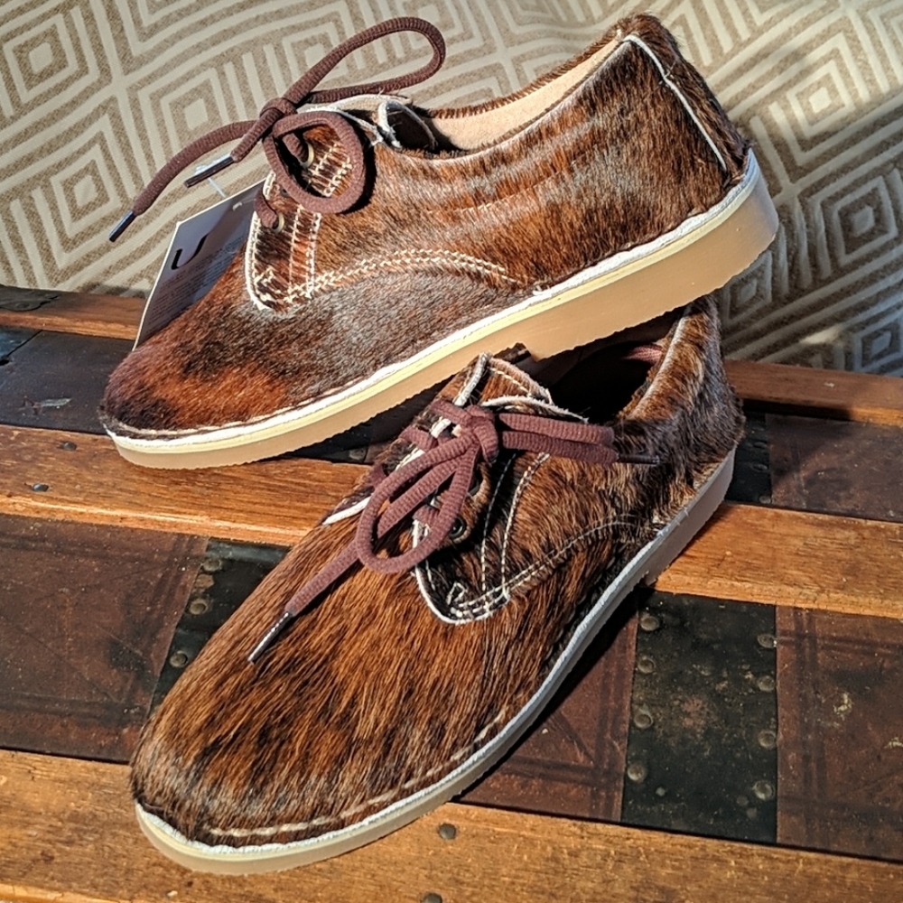 Natural hide oxfords brindle color 10